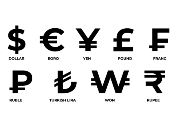 Tiền đô có ký hiệu là: $.