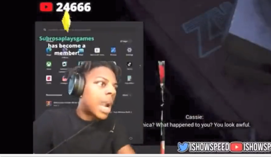IShowSpeed Twitch TV Canlı Yayın Kazası