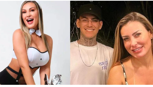 vídeo do filho de Andressa Urach gravando ela viralizando
