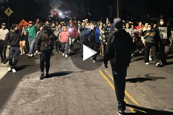 Protest against Jeanne Umana ucsb