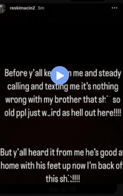 Lil Reese's sister took to her Instagram stories and denied the claims