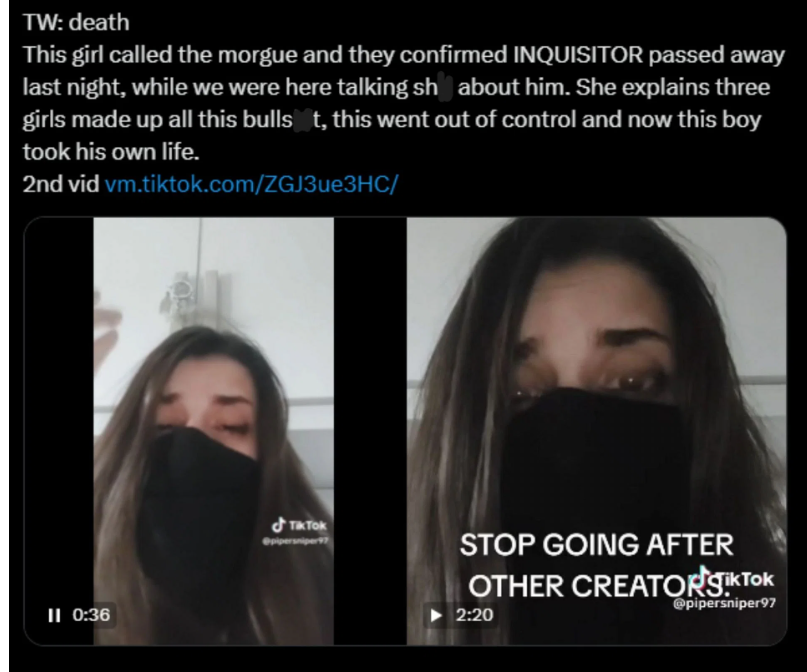 Inquisitor Ghost Death: The Tragic Incident on TikTok Live