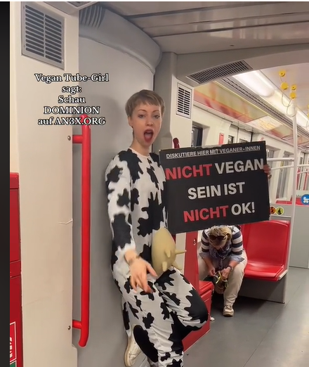 Militante Veganerin Auto Video