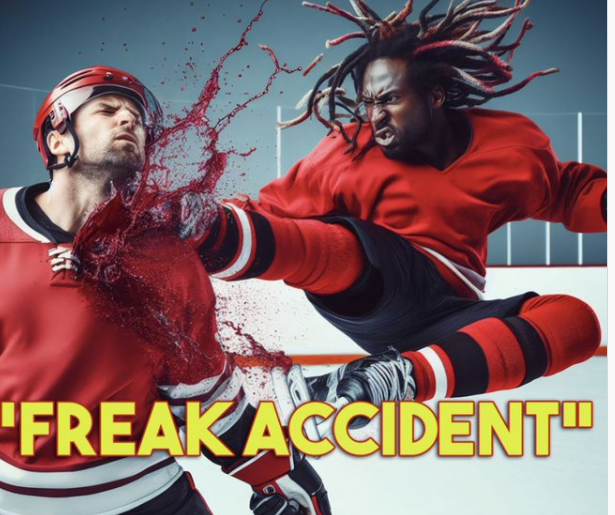 Video of Hockey Player Neck Injury