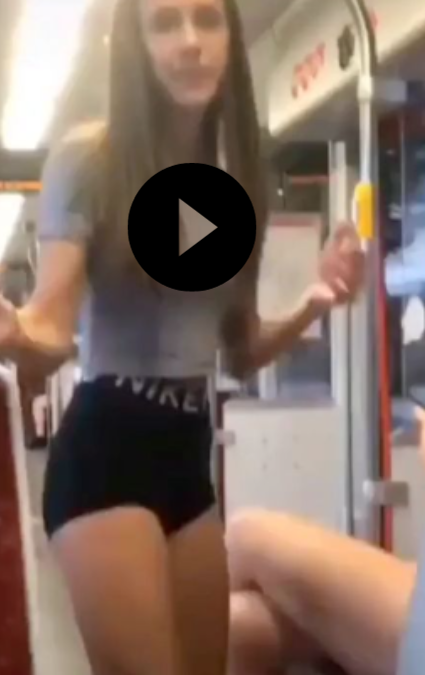 Australian Girl on Train Video