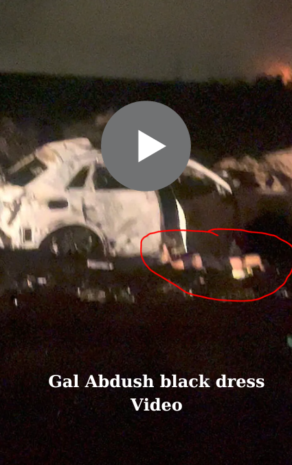 Gal Abdush black dress Video