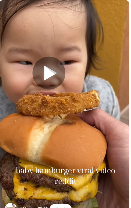 Baby Hamburger Viral Video