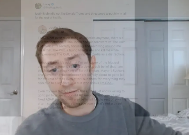 Justin Mohn Pennsylvania Video Circulates on Twitter and Reddit