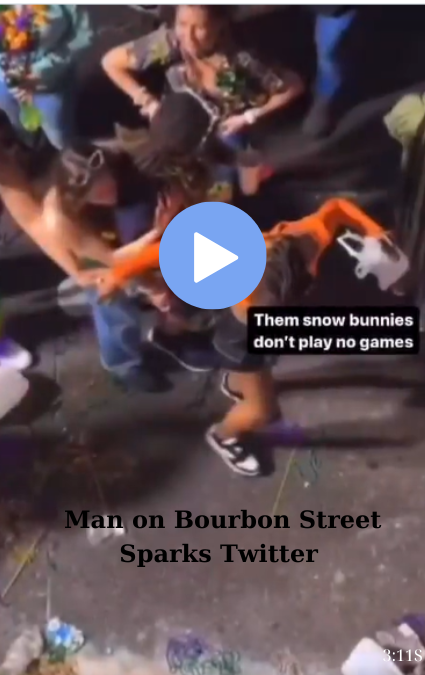 Man on Bourbon Street Twitter