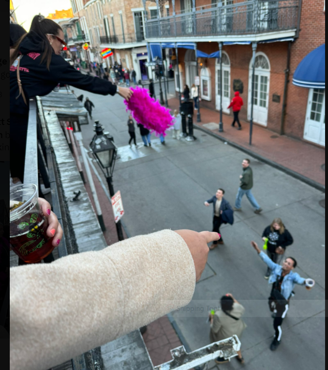 Man on Bourbon Street Twitter